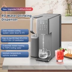 2025 Factory Desktop Water Purifier Dispenser Hot Selling Desktop Water Cooler Hot&cold Normal Purifier Children Safety Lock RO Water Dispenser Purifier Cooler