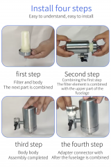 Direct Drinking Water Faucet Filter Activated Carbon Household Stainless Steel UF water purifier for faucet