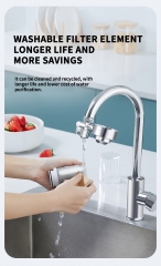 Portable Household Water Purifier Filter Manual Faucet Tap Water Filter