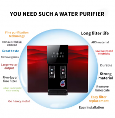 Hot Cold Water Desktop Dispenser Reverse Osmosis Water Filter System Machine Home Appliances Water Dispenser