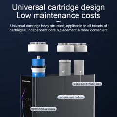 New Arrival Ro System Water Purifier Reverse Osmosis System Water Purification PP CTO RO 800G Luxury Under Sink RO Purifier