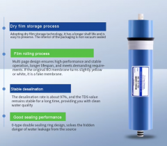 3012 600gpd Reverse Osmosis Tap Water Purification Filter Producing Fresh Water for Outdoor Car RV Use