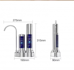 Wholesale 2-Stage Ultrafiltration Countertop Water Purifier 2.2L/min Capacity Manual Power for Household Use