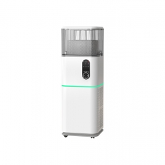 Durable Home Air Purifier Aromatherapy Humidify Features HEPA Activated Carbon Filters Electric Manual Power Source Made Plastic