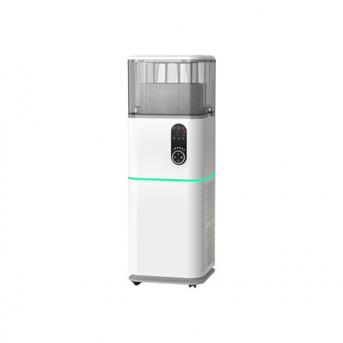 Durable Home Air Purifier Aromatherapy Humidify Features HEPA Activated Carbon Filters Electric Manual Power Source Made Plastic