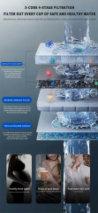 800G Reverse Osmossis Water Purifier Household Drinking Water Machine Under-Sink RO Pure Water Machine Wall-Mounted Water filter system