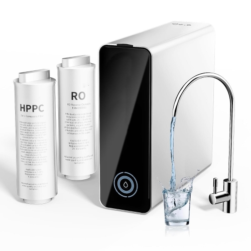 Under-Sink Water Purifier System Reverse Osmosis RO Water Filtration With Alkaline Household Tankless Water Filter System