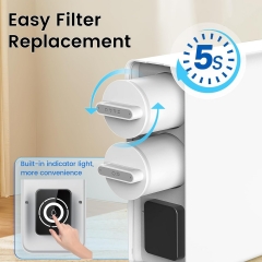 Under-Sink Water Purifier System Reverse Osmosis RO Water Filtration With Alkaline Household Tankless Water Filter System