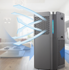 Smart H13 Commercial Air Purifier with Remote Control Commercial Household UV Air filter system HEPA Air Purification Machine for Large Rooms