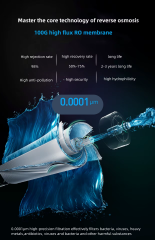 Customized Under Sink Electric 600G/800G Tds Display Water Purifier Reverse Osmosis Membrane Smart Water Filter System for Home