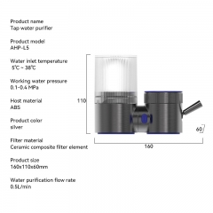 New Ceramic Multiple Filtration Water Pressure Tap Water Purifier Activated Carbon Kitchen Filter Faucet Water Purifier