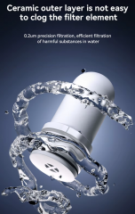New Ceramic Multiple Filtration Water Pressure Tap Water Purifier Activated Carbon Kitchen Filter Faucet Water Purifier