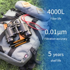 UF Membrane Hiking Personal Water Purifier Straw Emergency Camping Mini Portable Outdoor Water Filter Straw