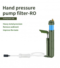 Reverse Osmosis Membrane 0.0001 Micron Personal Emergency Portable Hand Pump Outdoor Camping Water Filter