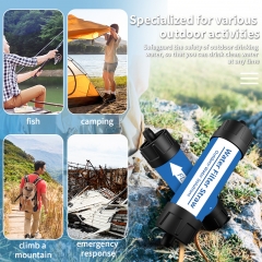 Mini Camping Travel Hiking Personal Water Purifier Portable Life Emergency Outdoor Water Filter Straw