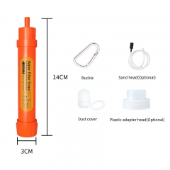 UF Membrane KDF Mini Camping Water Filter Hiking Travel Personal Portable Life Outdoor Water Filter Straw