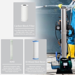 Portable Window Cleaning Car Wash STAINLESS STEEL 3 STAGES RO/DI SYSTEM