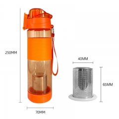 650ml Alkaline Hydrogen-Rich Zinc-Containing Sports Water Bottle Fitness Plastic with Zinc for Outdoor and Household Use