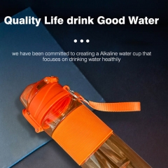650ml Alkaline Hydrogen-Rich Zinc-Containing Sports Water Bottle Fitness Plastic with Zinc for Outdoor and Household Use