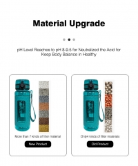 BPA Free 750ML Alkaline Water Ionizer Filter Molecular Minerals Alkaline Hydrogen Water Bottle Alkaline Water Cup