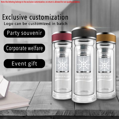 Alkaline Water Bottle pH 9.5 Hydrogen Ball ORP Zinc Mineral element Trace Alkaline Bottled Water with Replacement Filter