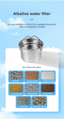 Portable Alkaline Water Cup Food Grade 304 Stainless Steel Wholesale pH 8-10 Water Purifier Alkaline Water Bottle