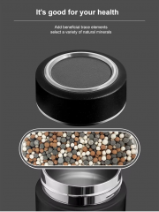 316 Vacuum Insulated Stainless Steel Water Bottle With a pH Filter Removes 99.99% Contaminants Alkaline Water Flask