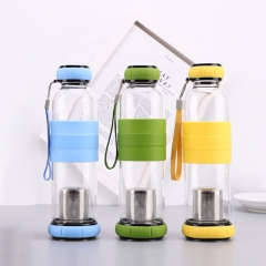 Hot Sale Nano Energy Alkaline Water Flask Terahertz pH Hydrogen Glass Water Bottle With Tourmaline Energy Negative Stone