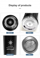 Portable Alkaline Water Cup Food Grade 304 Stainless Steel Wholesale pH 8-10 Water Purifier Alkaline Water Bottle