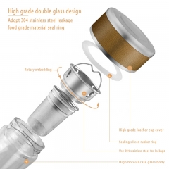 Alkaline Water Bottle pH 9.5 Hydrogen Ball ORP Zinc Mineral element Trace Alkaline Bottled Water with Replacement Filter