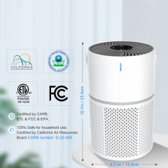 Desktop Portable Type-C Air Cleaner Supply Low Noise Home Office Baby Use Three-layer Filtration HEPA Air Purifier