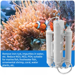 Portable RO DI Water Filter System Reverse Osmosis Water Purifier for Household Use Aquarium & Fish Tank Filtration System