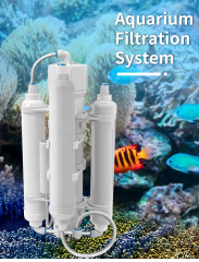 Portable RO DI Water Filter System Reverse Osmosis Water Purifier for Household Use Aquarium & Fish Tank Filtration System