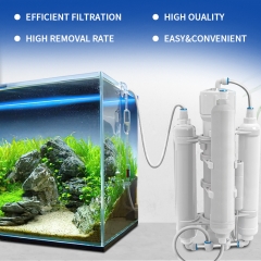 Portable RO DI Water Filter System Reverse Osmosis Water Purifier for Household Use Aquarium & Fish Tank Filtration System