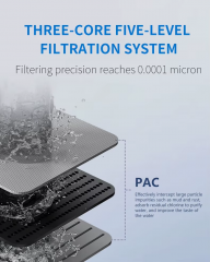 New Style Electric Desktop Reverse Osmosis Water Purifier Home RO System Water Filter Plastic Material