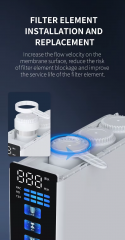 New Style Electric Desktop Reverse Osmosis Water Purifier Home RO System Water Filter Plastic Material
