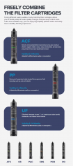 Household Water Purifier Ultra-filtration Machine 5 Stage Whole House Water Filtration System Water Treatment System