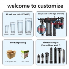 Deionized Water Filtration System with RO4000G + DI Filter Reverse Osmosis Membrane Car Washing Window Building Cleaning