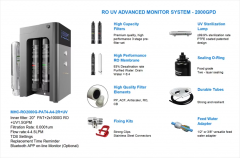 2000G Counter-top Alkaline Water Filter Instant Hot RO System with Portable UVC Tank Electric Reverse Osmosis System for Hotels