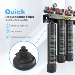Large Flow Purifying Filter with Ultra Filtration Carbon Fiber Water Filter System for Commercial Use Antiscaler Water Purifier