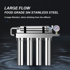 Factory Direct Sales Wholesale Tap Water Filter Purifier 5-grade Stainless Steel UF Water Filter Under Sink for Household Use