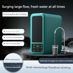 New Design Large flow 600 800 GPD Under Sink Alkaline Under Reverse Osmosis filtration System RO Water Purifier home water filter system