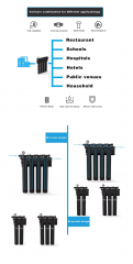2/3/4 Step Big Flow Rate Water Filtration Machine for Household Coffee Ice Maker UF System Water Filter