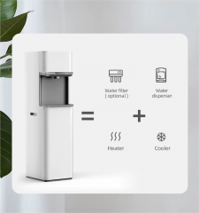 Household Smart White LCD Display Water Dispenser Instant Hot Cold Water With Water Purifier
