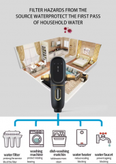 Easy Housing Whole House Home Undersink Water Filter Pre-Filter with Backwash Battery-Powered for Household Use