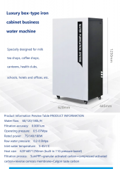120L Reverse Osmosis Pure Water Machine for Coffee Tea Shops Direct Drinking Equipment 1-Year Warranty 220v 0.0001 Micron Filter