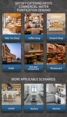 Large flow Commercial water purifier RO reverse osmosis water filtration system with TDS monitoring