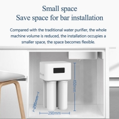 400G Electric Reverse Osmosis Plastic Under-Sink Water Purifier Self-Cleaning Integrated Cartridge Direct Household Drinking