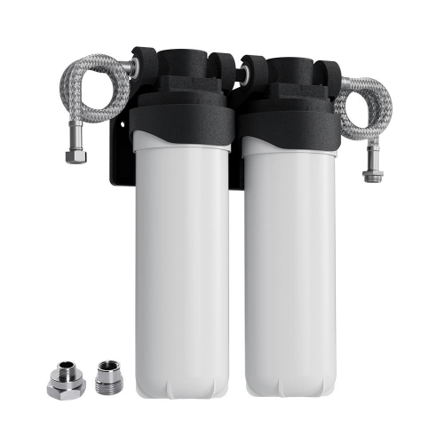 2 Stage Under Sink Water Purify Filter Manual Powered and Outdoor Application Whole House Filter System Under Sink Water Filter